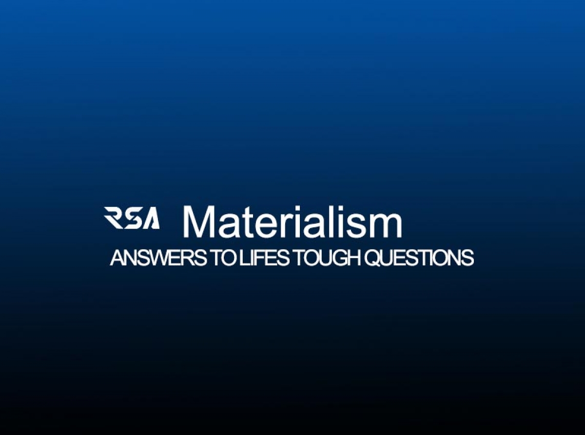 Overcoming Materialism (3)