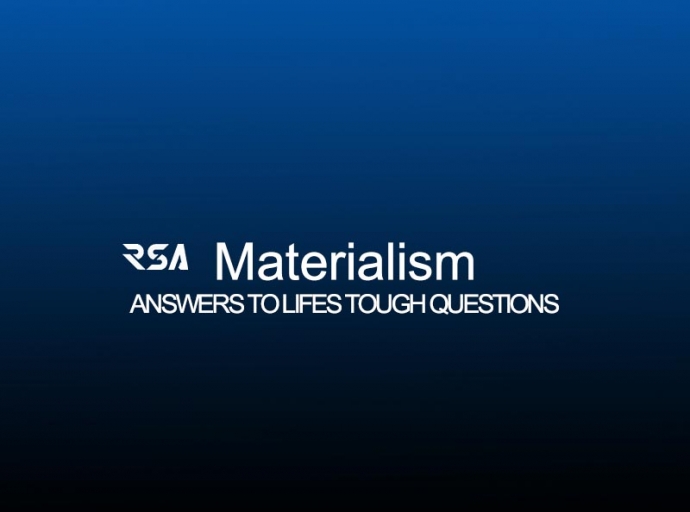 Overcoming Materialism (3)